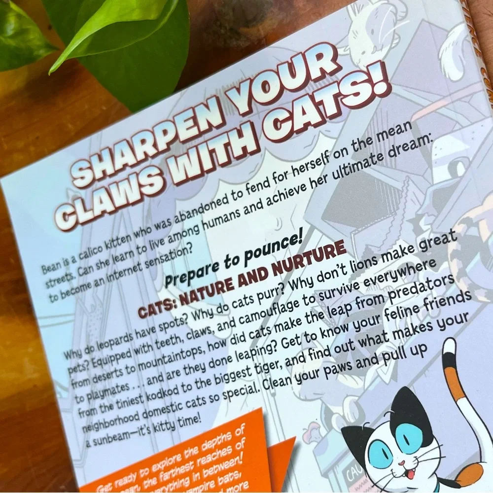 💝 FREE 🦋 5/$25 BUNDLE • Science Comics Cats: Nature + Nuture Graphic Novel - Picture 3 of 4